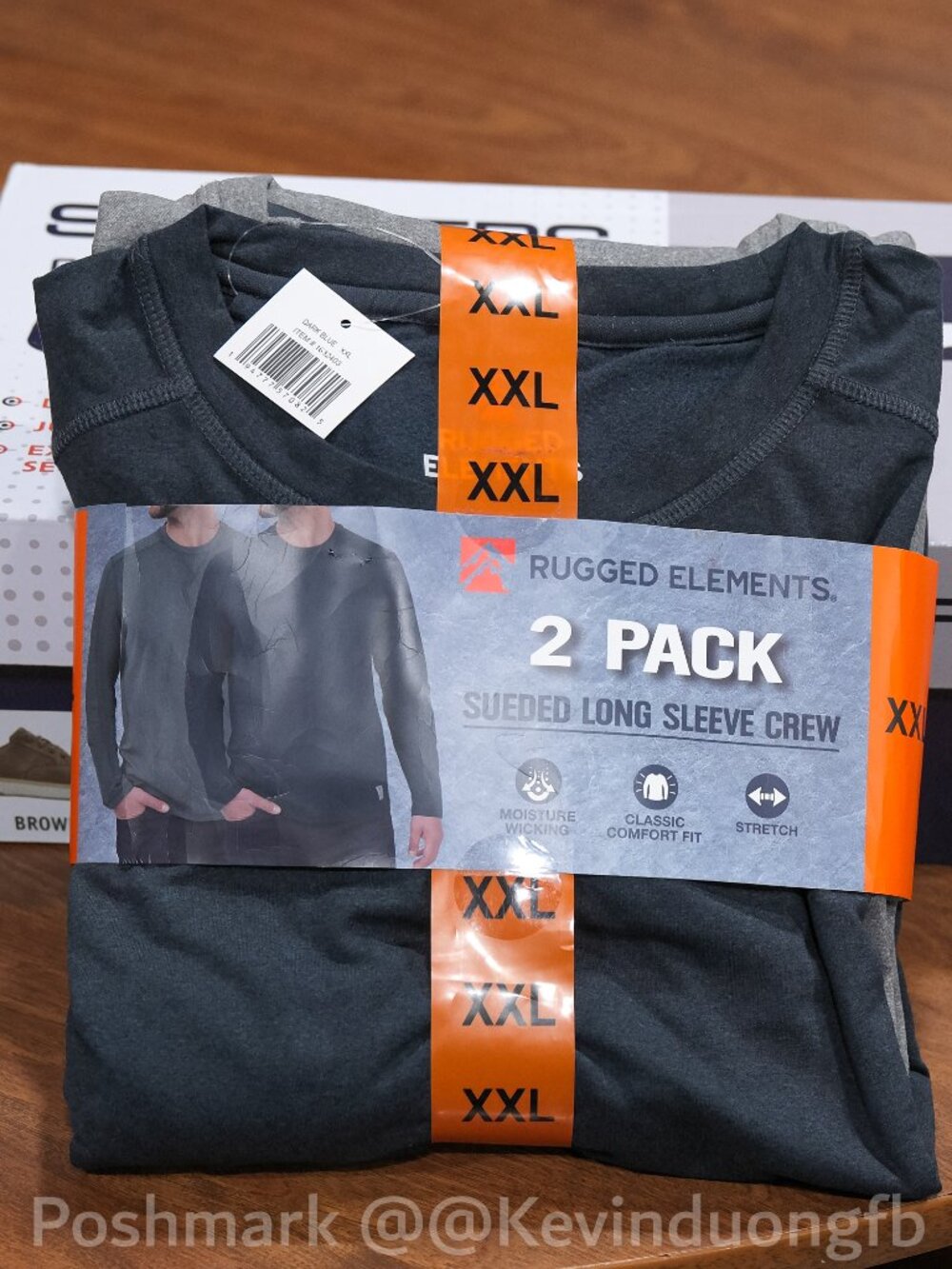 RUGGED ELEMENTS. 2 PACK  SUEDED LONG SLEEVE